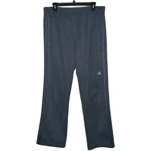 Adidas Men’s Track Pants Activewear Zip Pockets Gray Size Large